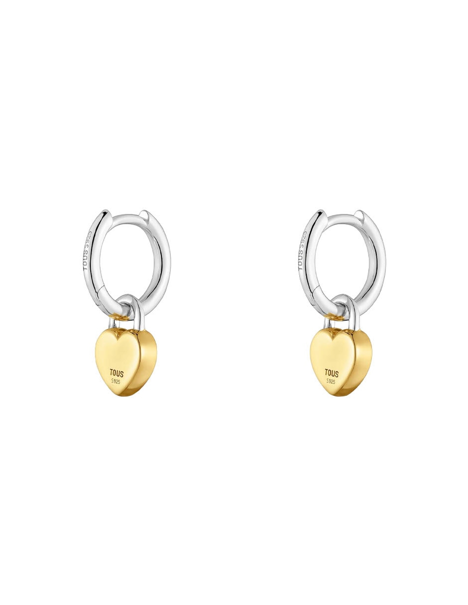 Aretes huggies de candado Tous Unlock de plata P 925 con acabado brillante 3